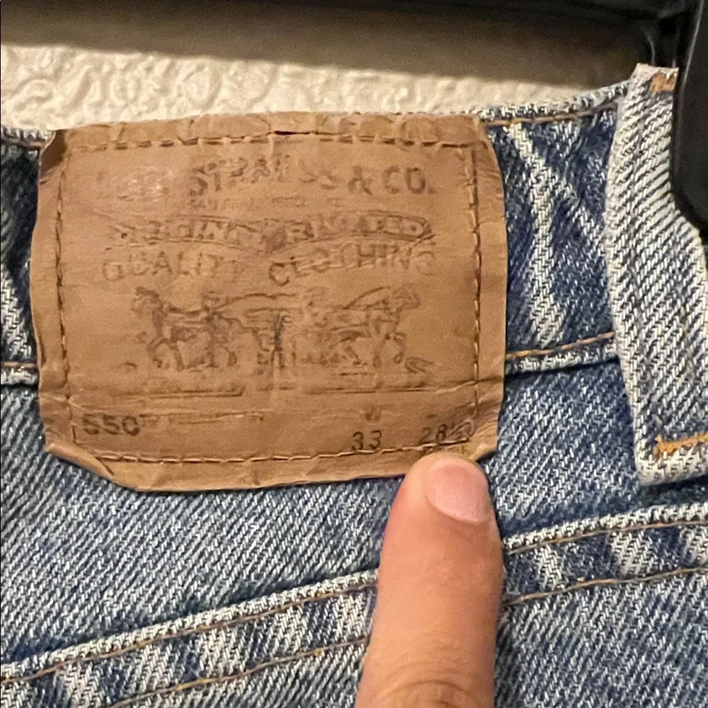 Vintage Levi's Men's Straight Blue Jeans Orange tab
